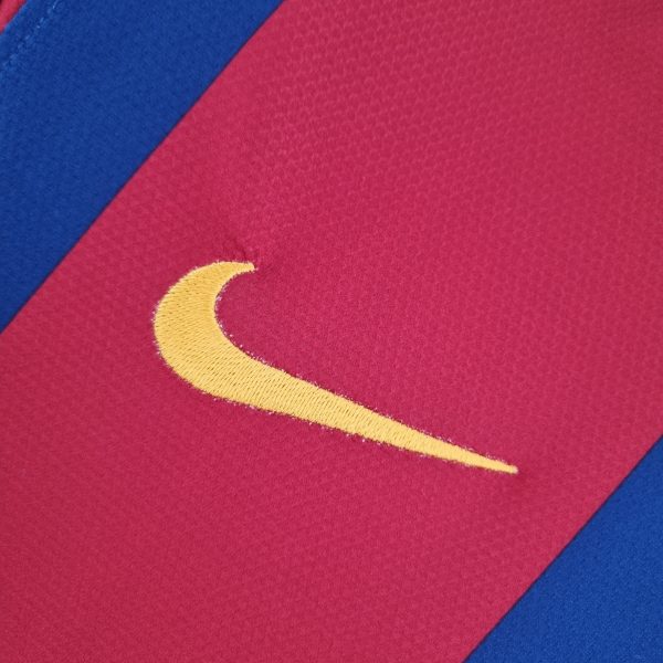 Barcelona Long Sleeve UEFA Champions League Home Shirts 2010-11 Retro - Image 4