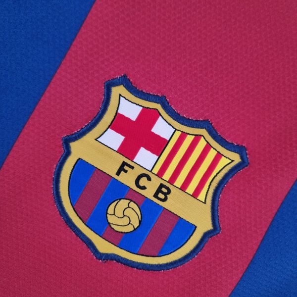 Barcelona Long Sleeve UEFA Champions League Home Shirts 2010-11 Retro - Image 5