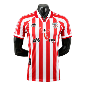 Retro Athletic Bilbao 100th Anniversary Home Stadium Shirt Version Fans - S