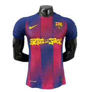 FC Barcelona Home Travis Scott Collaboration Shirt 2025-26 Version Fans or Player